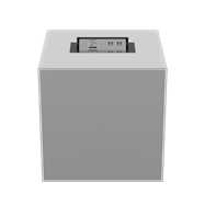 Chameleon Plinth with Charging Station - 45 x 45 x 45cm H
